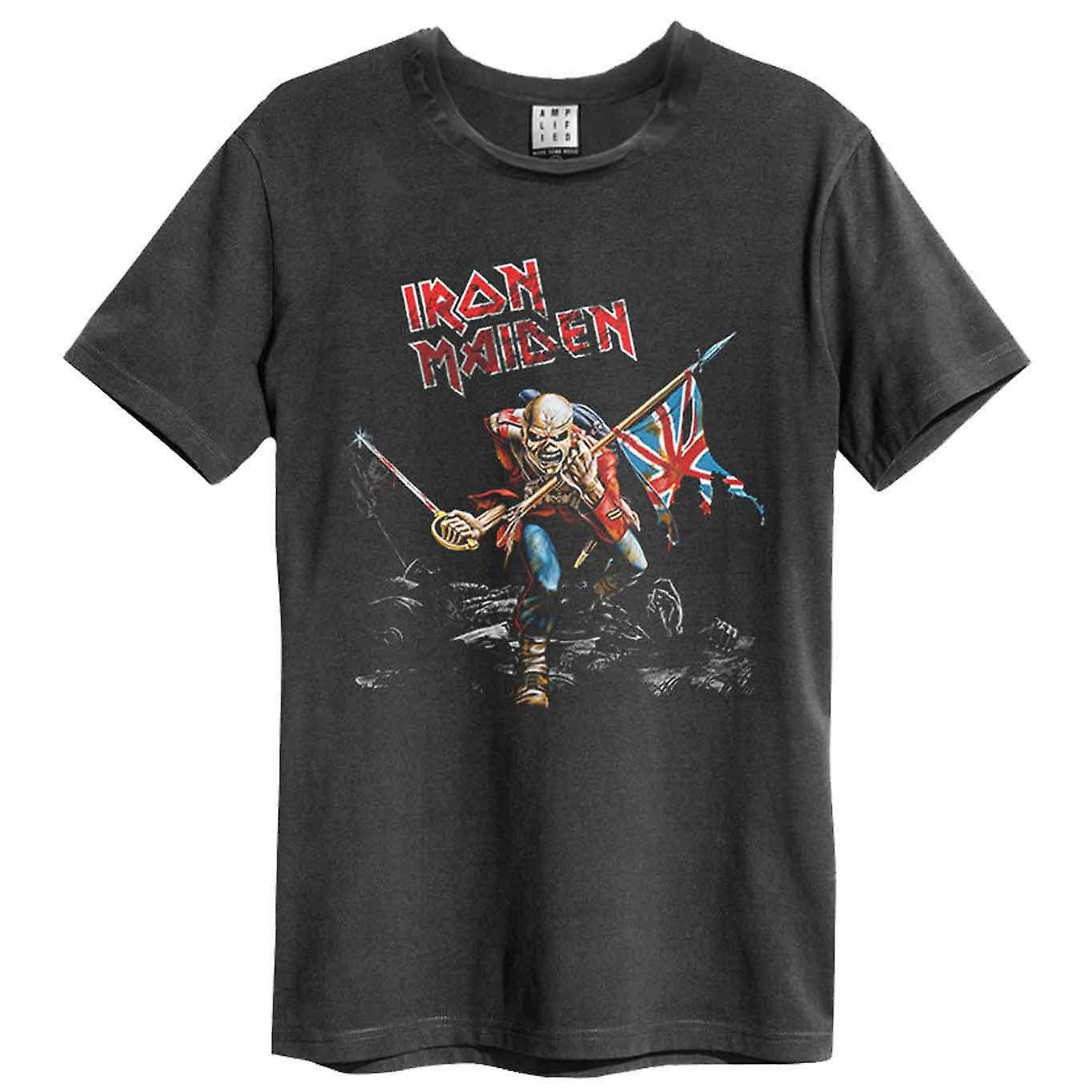 IRON MAIDEN - 80s Tour Vintage Charcoal T-shirt Dubai